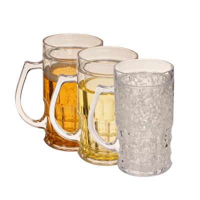 China 2021 articulos frosted mug double wall freezer sustainable beer stoneware wholesale mug with frost product eco-friendly waterr bottle ice tube for sale