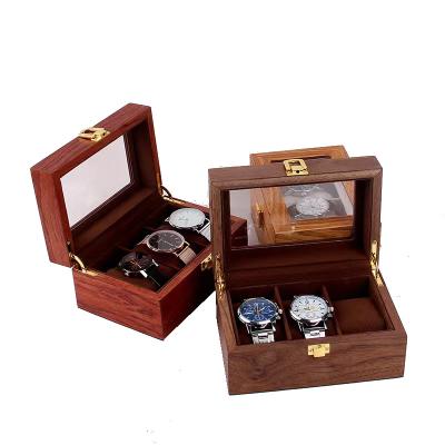 China Leather Watch Storage PU Watch Box 6 Slots Watch Storage Box Display Watch Organizer Box for sale