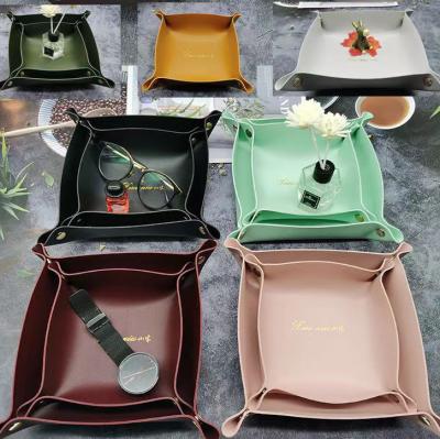 China Tray with Leather Imperial Ready Stock Dies Tray Jewelry Viable Wholesale for Key Coin Change Phone Wallet for sale