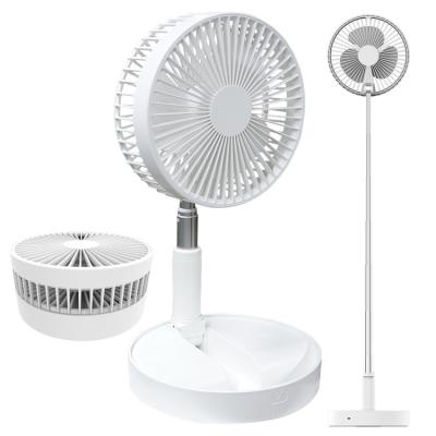 China 7200mAh Battery Adjustable Desk Floor Folding Fan USB Rechargeable Air Cooling Fan Rechargeable Standing Fans 7200mAh kc for sale