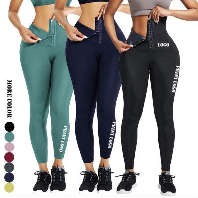 China Breathable High Waist Abdomen Hip Lift Fitness Pants Shark Outer Corset Pants Yoga Butt Breasted Fishing Women's Wear Tight Sports Pants for sale