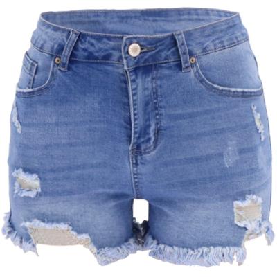 China Wholesale Anti-wrinkle Summer Fashion Casual Ladies Shorts High Waist Jeans For Women Short for sale