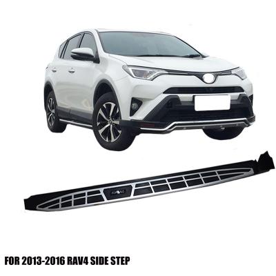 China Stainless Steel+pp 4x4 running side step board for RAV4 accessories side step for nerf RAV4 bar 2013-2019 for sale