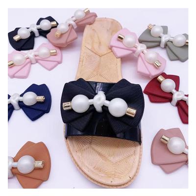 China Simple Shoe Buckle Slipper Shoe Buckle Accessories Ladies Shoes Buckle Shoes Clip Decoration PVC/PP For Lady Customized As Picture 10 Pcs for sale