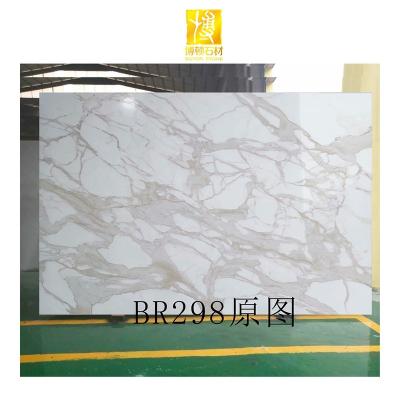 China Eco-friendly STONE Artificial Marble BOTON Artificial White Marble Stone For Artificial Marble Countertops for sale