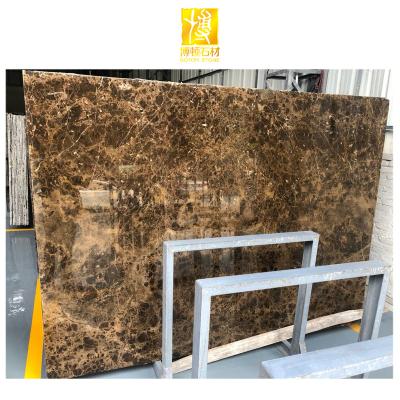 China Modern Natural Dark Emperador Edging Marble Flooring Design Coffee Brown Marble Tile for sale