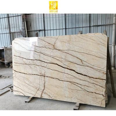 China Modern Marble Gold Vein Marble Stock Gold Vein Tiles for sale