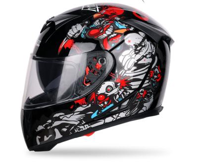 China PP/Plastic Full Face Motorcycle Helmet Flip Up Packing Off Road Safety Helmet Motocross Helmet Full Face-to-Face-Road for sale