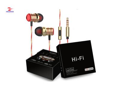 China Impedance 16Ω with Metal Mircophone TPE Material Haozhida and ring off  playing  stop and  volume control earphone for sale