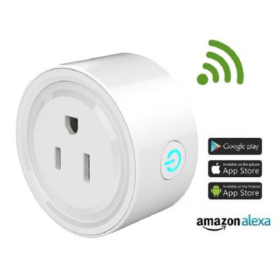 China Residential/Multipurpose Alexa Wifi Smart Plug 10a FCC Approval US Standard Work with Amazon Alexa Google Home for sale