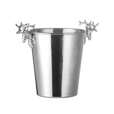 China 2L /4.3L Ice Bucket Antler Shape Stainless Steel Ice Bucket Water, Ice Bucket Wine, Bar Ice Bucket for sale