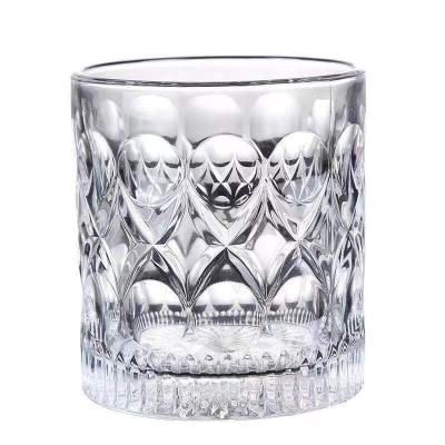 China 2021 wholesale cheap 300ml inventory whiskey glass irregular whiskey glass mug for sale