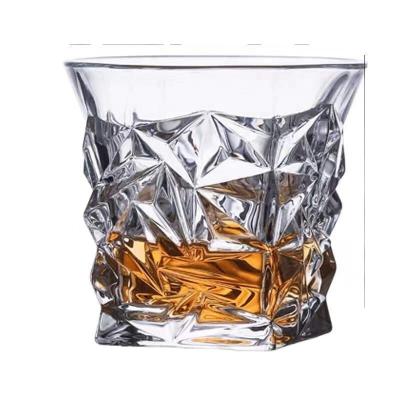 China Whiskey Glass Mug 270ML 9.5oz Luxury Glass Mug Lead Free Whiskey Glass for sale