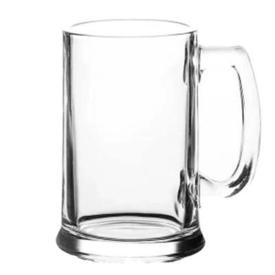 China Wholesale Inventory 400ml Bring Mug Tea Glass Beer Can Shaped Glass Beer Glasses for sale