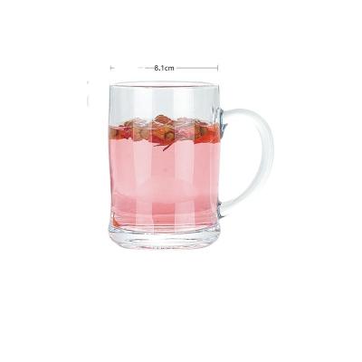 China Wholesale 380ML Glass Set Cup Beer Glass Beer Bottles Glass Beer Mug for sale