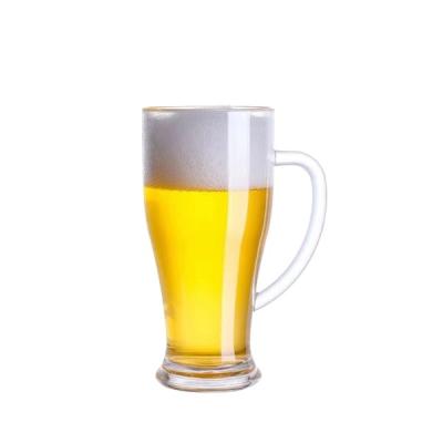 China Inventory 510ML Mug Hot Selling Wholesale Led German Beer Glasses Beer Glass Hotel Glassware Supplier Beer Glasses for sale