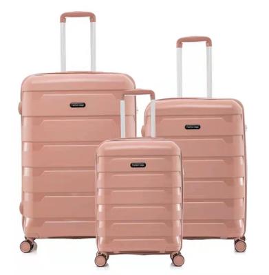 China PP Best Selling 100% PP Travel 3-Piece Trolley Suitcase Set With Embedded Tsa Lock Luggage for sale