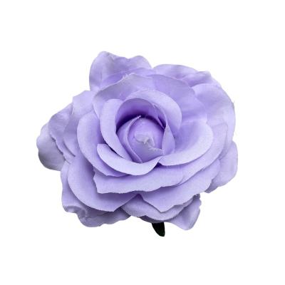 China Hair accessories Europe and the United States hair clip dance party simulation flower corsage bride 11cm red rose hair clip for sale