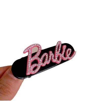 China Super Hot Rose Pink Hairpin Side Hair Accessories Barbie Style Hairpin Rose Red Hairpin Sweet Cool Hair Accessories for sale