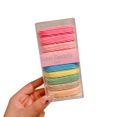 China Thick hair accessories and thick hair band elastic band tied rope hair ponytail hair rope 2023 main durable high head elastics new for sale