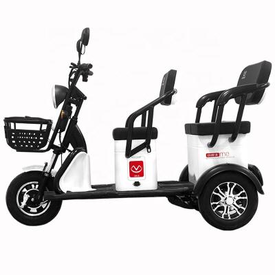 China 2022 New Leisure Energy Electric Passenger Trike Factory Price Open Body Tricycle Three Seats 3 Small Electric Wheel for Elderly Adult for sale