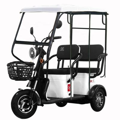 China 2022 New Energy Passenger Leisure Three Seats 3 Wheel Electric Small Open Body Tricycle For Passenger for sale