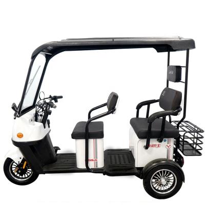 China New Energy Leisure Leisure Three Seats 3 Wheel Electric Small Open Body Tricycle For Elderly Adult for sale