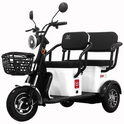 China New Energy Leisure Three Seats 3 Wheel Electric Passenger Factory Price Trike Open Body Tricycle Small For Elderly Adult for sale