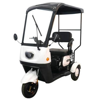 China New Energy Factory Leisure Leisure Three Seats 3 Wheel Electric Small Open Body Tricycle For Elderly Adult for sale