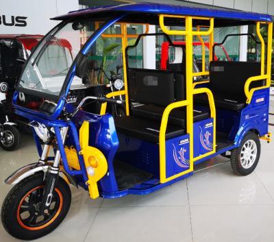 China Hot Sale 2020 Passenger Market ICAT Kolkata India New Energy 6 Seats Rickshaw Electric Rickshaw Low Price New for sale