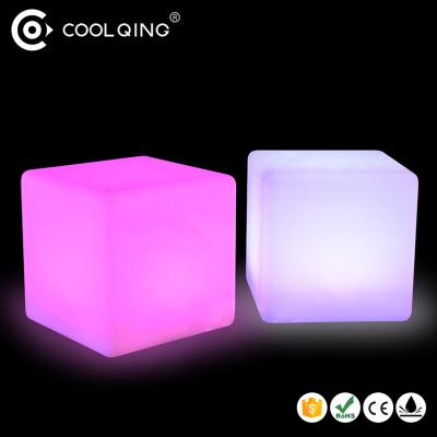 China Garden/Hotel/Nightclub/Party/KTV 25cm Outdoor Lighting Bar/Stool LED Cube Waterproof Cube for sale