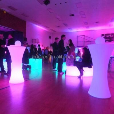 China Hotel LED Cocktail Table Color Changing Nightclub Bar Lighting Led Tablea for sale