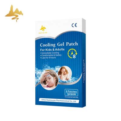 China Suitable for fever and regeneration. Customized Product Cool Plaster Physical Temperature Reduce Fever Cooling Gel Patch for sale