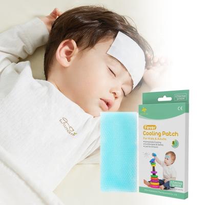 China Suitable for fever and regeneration. New Items Cool Blue Hydrogel Antipyretic Gel Pads Baby Reduce Fever Chilling Patch for sale