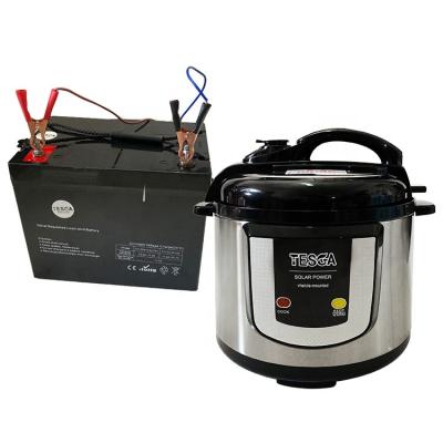 China DC 12V 24V Electric Car Stainless Steel Pressure Cooker 5L Use For 12v Battery Operated for sale