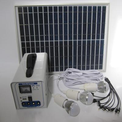 China Home solar lighting system with deep cycle battery 12v12ah with 3 years warranty for sale