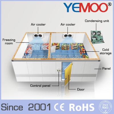 China YEMOO best selling price solar system vegetable cold room in india used Bitzer/Copeland compressor for sale