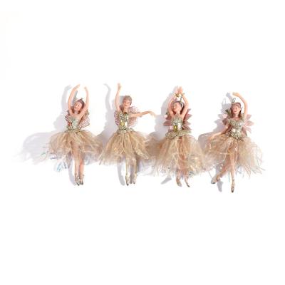 China 2021 festival stuff valentines day gift for valentine gifts christmas tree decoration ballerina doll flower dance fairy beautiful for sale