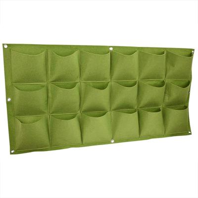 China Planting Flowers Recycled Horizontal Wall Mounted Garden Hanging Planters Grow Bag Cloth Hanging Grow Bags for sale