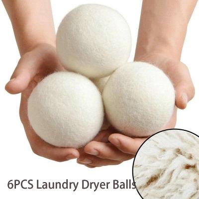 China New Zealand Organic Wool Drier Balls High Grade Drier Balls 6 Pack Eco-Friendly for sale