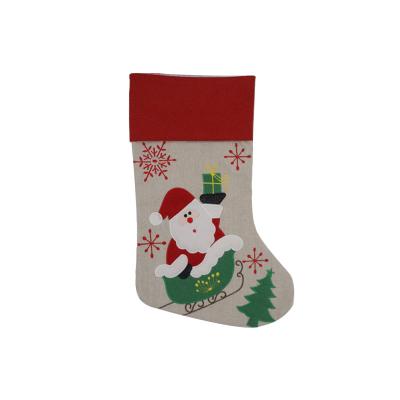 China 2021 Decorative Red Christmas Socks Cartoon Christmas Luck Socks Home Festival Decoration For Lovely Children for sale