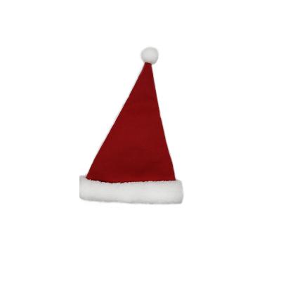 China Festival Home Decoration Cloth Material Christmas Cozy Adult Santa Hat Gifts for sale