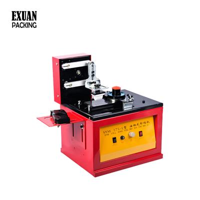 China Factory production automatic date coding machine, electric type ink scraper cup and ink pad printing machine for sale