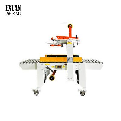 China 4030X Automatic Food Riser Goods Flaps Fold Out Carton Sealing Machine Case Closing Machine Case Sealer for sale