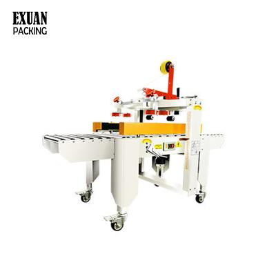 China 5050X Standard Random Semi Automatic Food Milk Crate Small Carton Box Taping Automatic Sealing Machine for sale