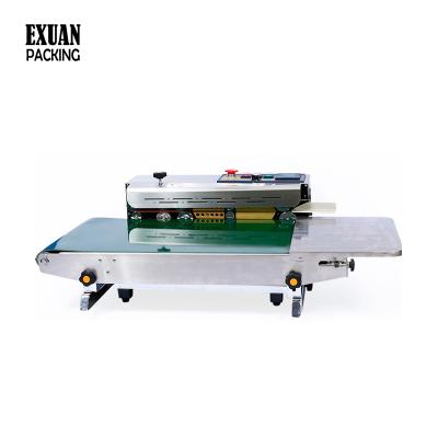 China FR-900W food conveyor table widened 40cm, supporting automatic continuous 10kg waste bag stainless steel film sealing machine for sale