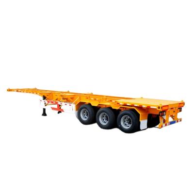 China Truck Trailer 3 Axles 40ft Container Skeleton Chassis Semi Trailer Container Trailer For Sale for sale