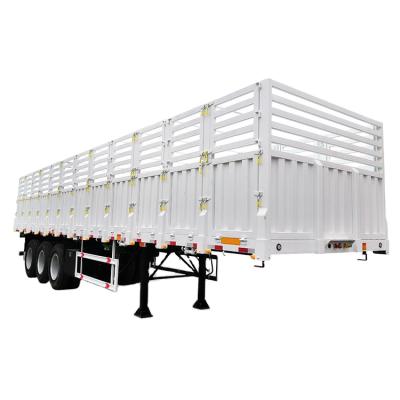 China Pit Trailer Truck Side Fence Design Semi Warehouse Trailer Universal Stake Semi Trailer for sale