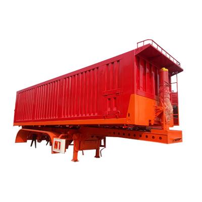 China Axle Tipper Dumper Trailer 60 Ton 35 Ton 80 CBM 40 CBM Tipper Dump Trailer With Hydraulic Lift Truck Trailer 3 for sale