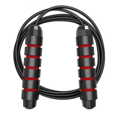 China Adjustable Fitness Stainless Steel Wire / PVC Exercise Weighted Heavy Jump Rope for sale